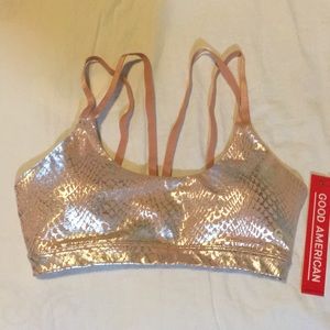 Good American double strap foil bra